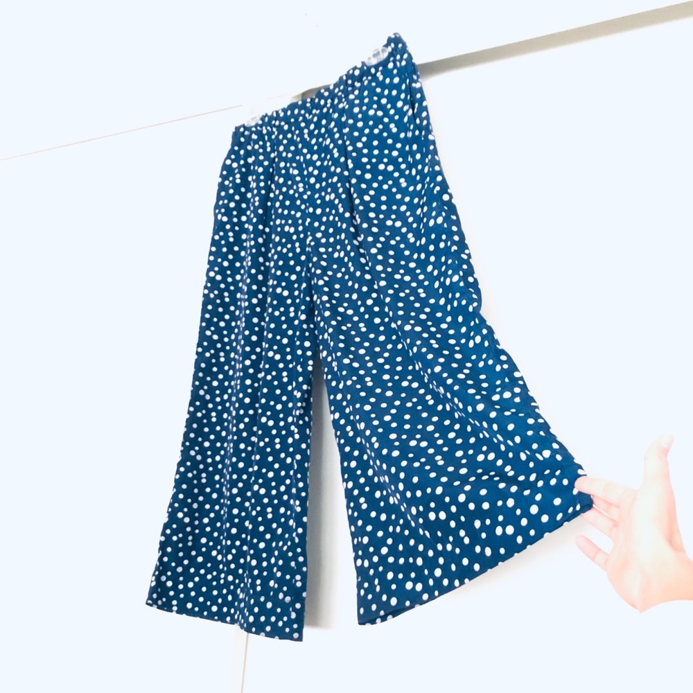 Polka dot culottes